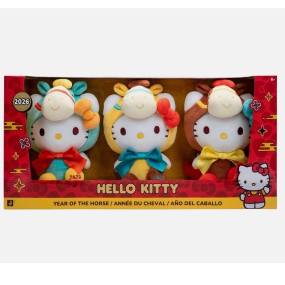 NIB Hello Kitty Chinese Lunar New Year Of The Horse 2026 3pc 8